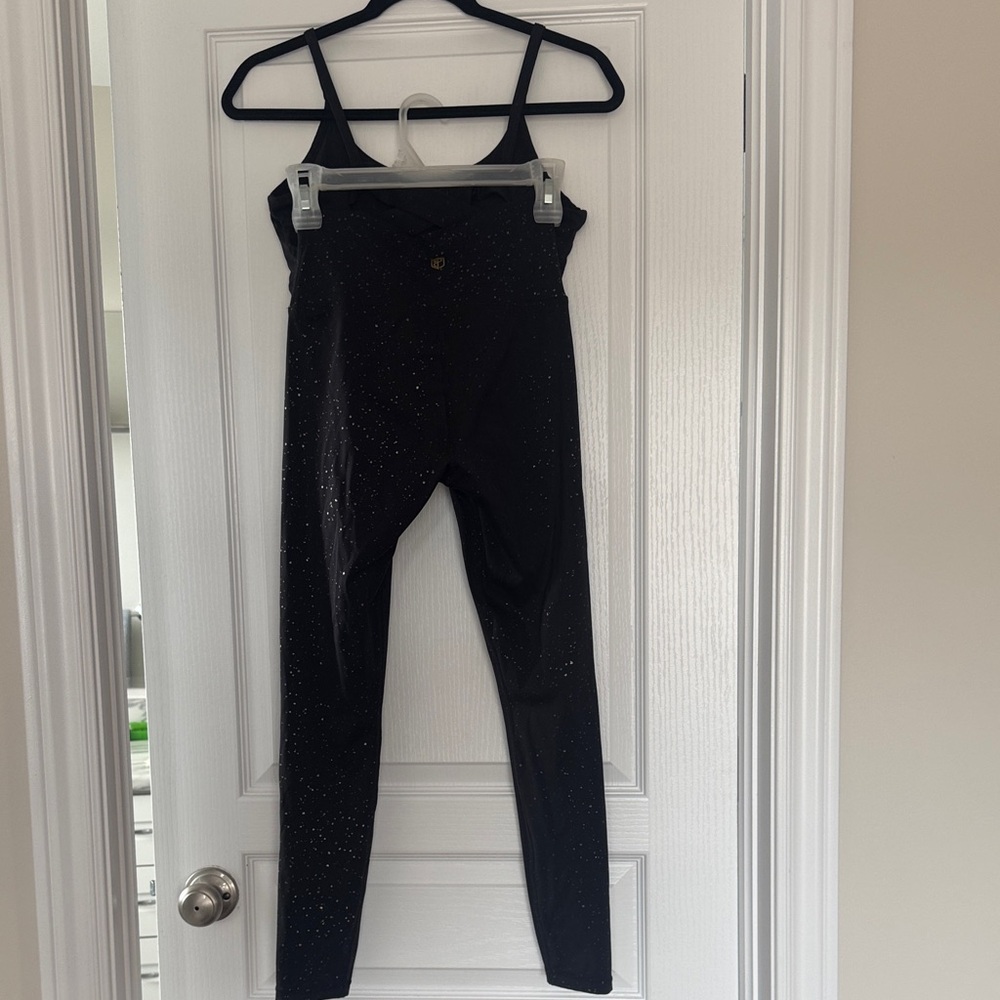 Born Primitive Black Sparkle Leggings and Matching Sports Bra - Women's - Picture 4 of 6